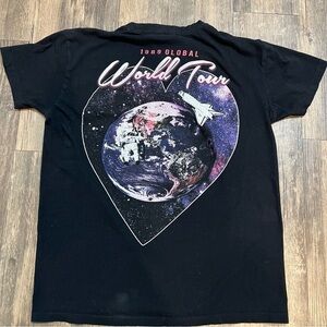 Pretty Little Things 1989 World Tour Logo Black T-Shirt Top Boho Size S